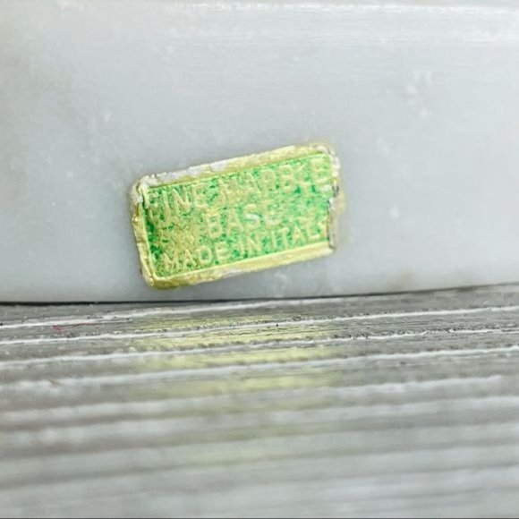 Vintage catco Italian cut glass regency style lamp w/ marble base made in Italy - Picture 9 of 11